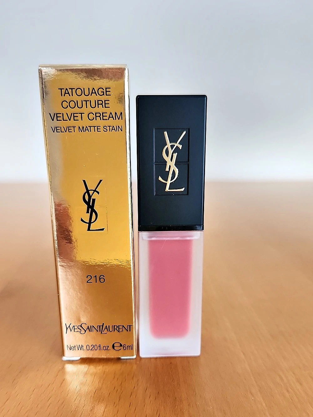 Yves Saint Laurent Tatouage Couture Velvet Cream Liquid Lipstick 216 Pink